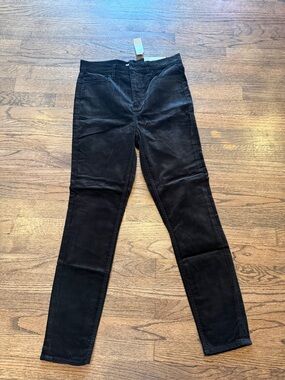 LOFT Women's Black Skinny velvet Jeans